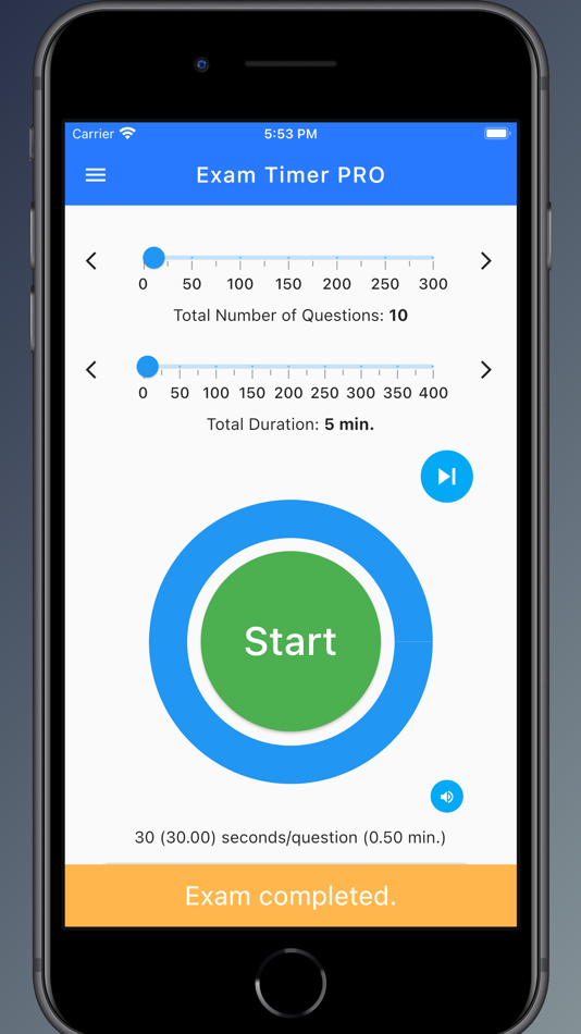 #8. Exam Timer PRO:Effortless,Easy (iOS) Podle: Alparslan Topbas