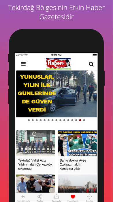 Çerkezköy Haber Gazetesi Screenshot