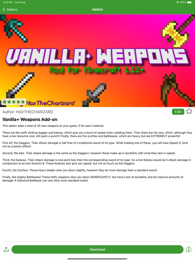Heavy Swords  Minecraft Addon