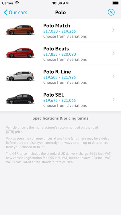 Volkswagen UK Car Configurator
