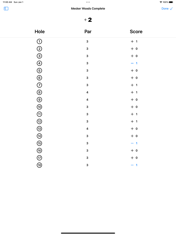 Disc Golf Score Tracker