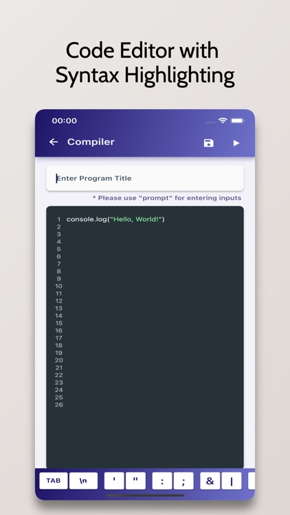 JavaScript Compiler - Run .js