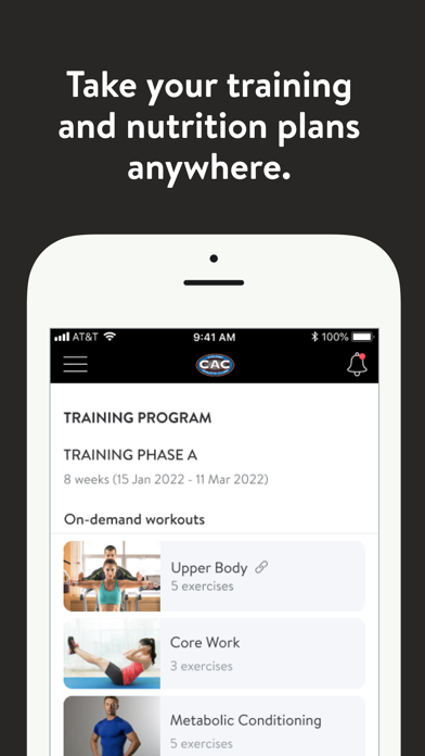 CAC Chicago Athletic Clubs Screenshot