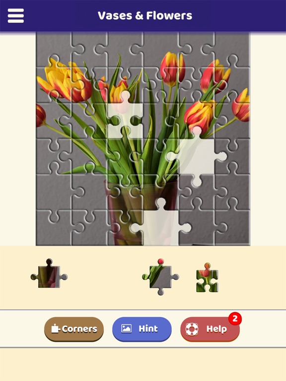 Vases & Flowers Puzzle iPad screenshot 4 - Games app