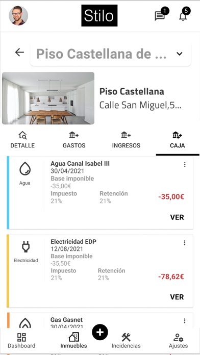 Stilo Administración Screenshot