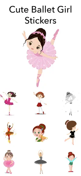 Game screenshot Cute Ballet Girl Stickers mod apk
