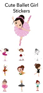 Cute Ballet Girl Stickers screenshot #1 for iPhone
