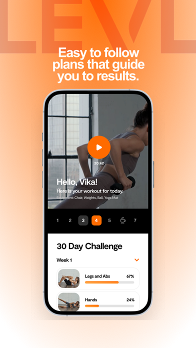 LEVL Fitness Screenshot