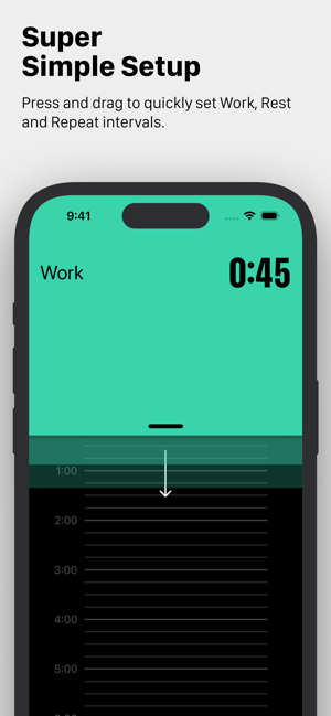 ‎Bit Timer — zrzut ekranu z timerem interwałowym