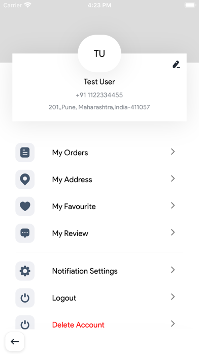 App screenshot