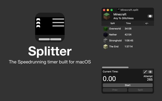 Splitter - Speedrun Timer on the Mac App Store