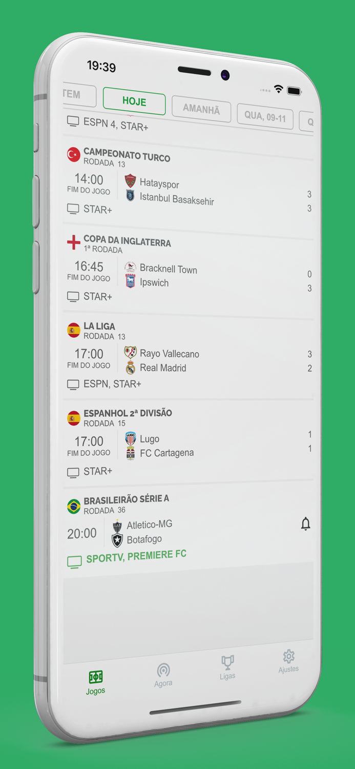 Futebol na TV - Onde Assistir