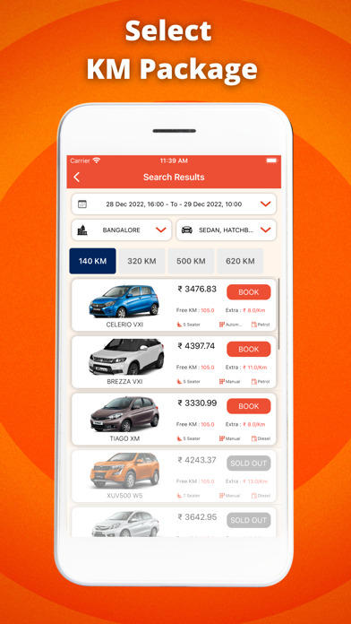 Wowcarz -Self drive car rental Screenshot