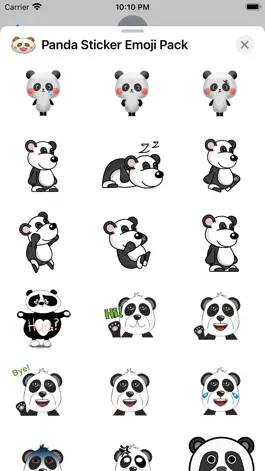 Game screenshot Panda Sticker Emoji Pack hack