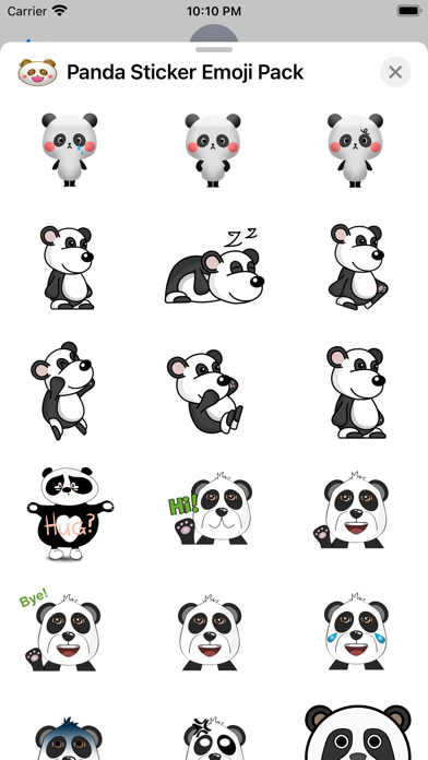 Panda Sticker Emoji Pack Screenshot