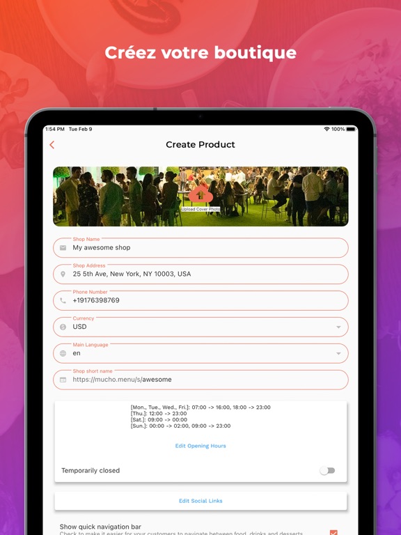 Screenshot #5 pour Mucho Menu - Menus en ligne