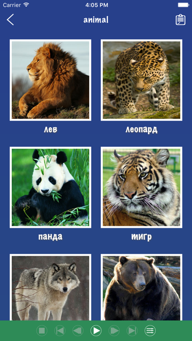 Screenshot #2 pour Russie Mots Flashcards