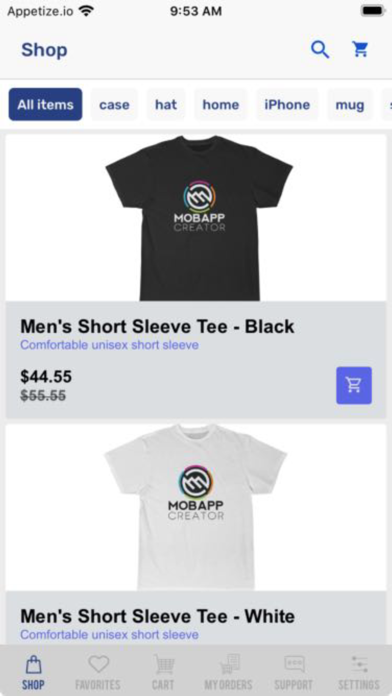 MobApp Shop Screenshot