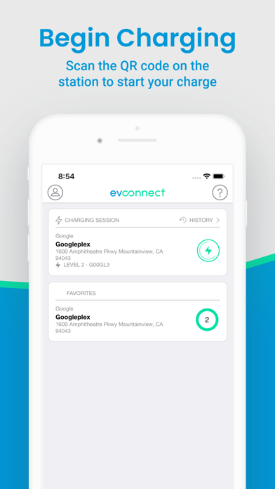 EV Connect Screenshot