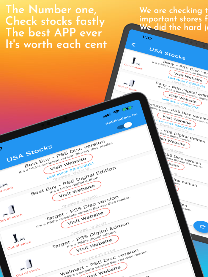 PS5 Stock Alert Notifier