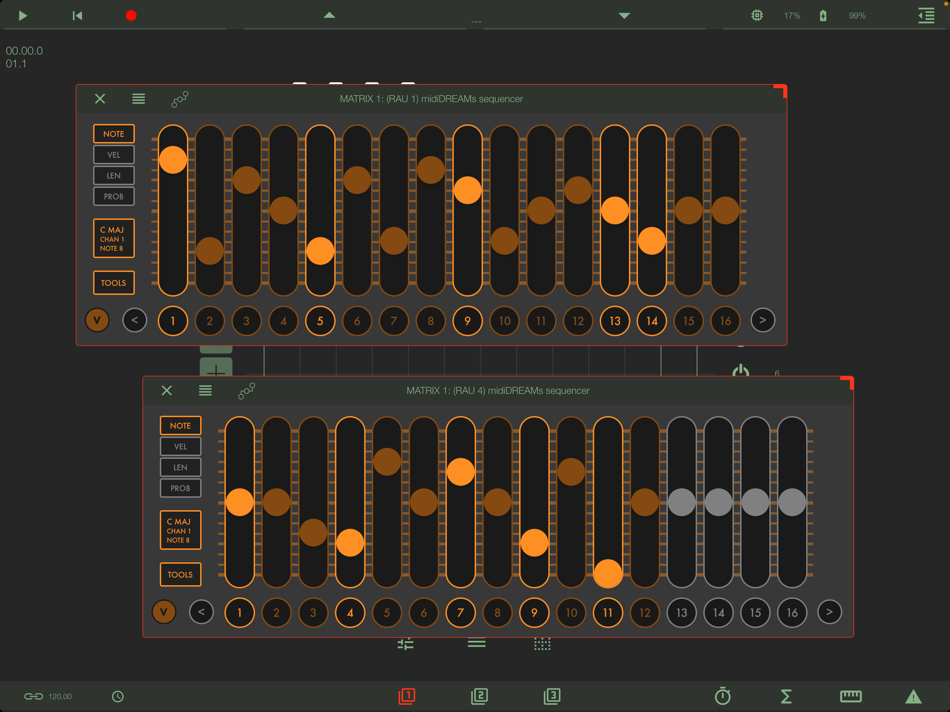 #4. midiDREAMs (iOS) Podle: Arthur Kerns