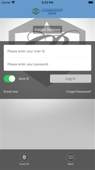The Community Bank for iPhone Screenshot