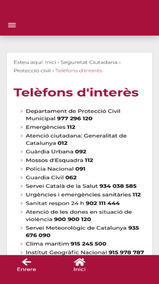 #4. TGN Emergències (iOS) 由: Aj.Tarragona