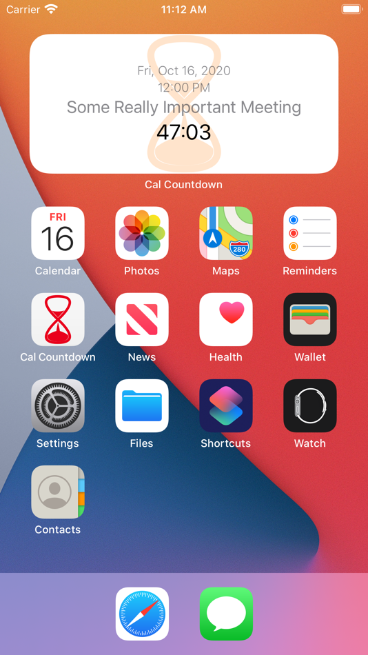 #1. Cal Countdown (iOS) 由: Franck Reyherme
