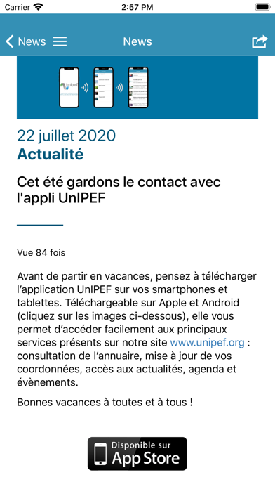 Unipef Screenshot