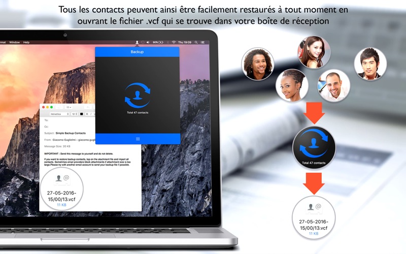 Screenshot #2 pour TabBackup sauvegarde contacts