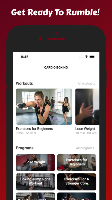 Cardio Boxing Workout Screenshot
