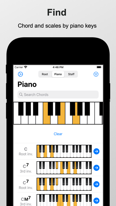 Screenshot #2 pour Piano Chords and Scales