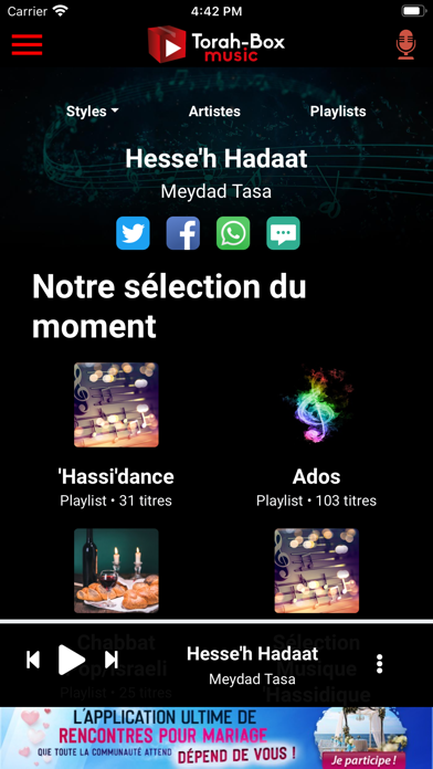 Screenshot #3 pour Torah-Box Radio