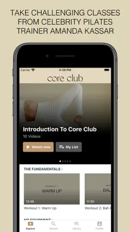 Game screenshot CORE CLUB: Pilates by Amanda apk