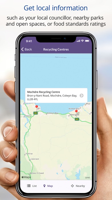 Conwy County Borough Council Screenshot