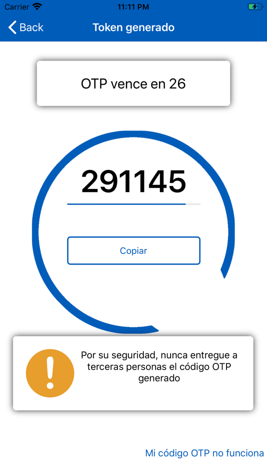 #2. Coopecaja Token (iOS) بواسطة: Cooperativa de Ahorro y Credito de los Trabajadores del Sector Publico
