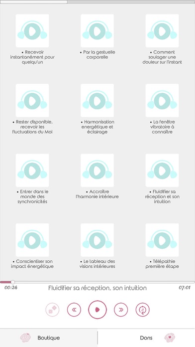 Entraînement Audio Lulumineuse Screenshot