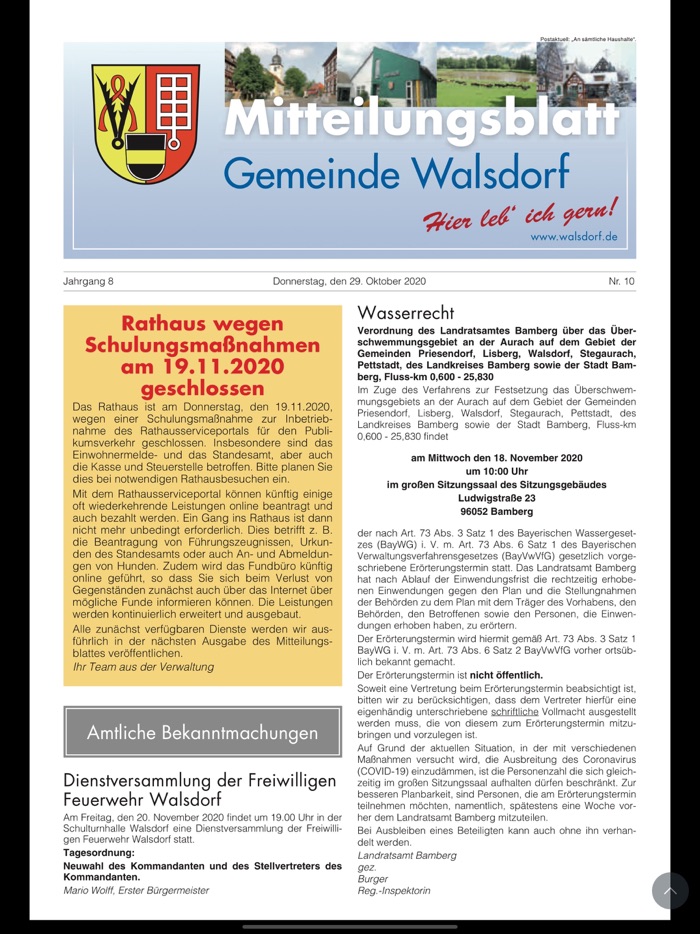 Mitteilungsblatt Walsdorf
