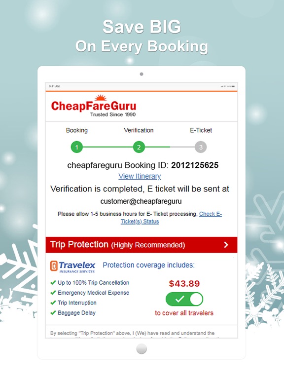 CheapFareGuru iPad screenshot 6 - Travel app
