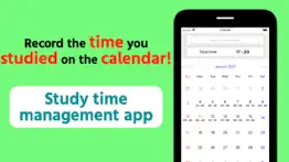 study time calendar record iphone screenshot 1
