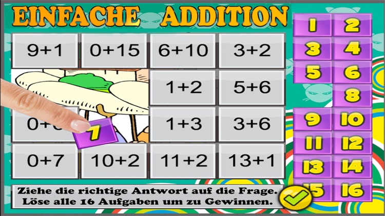 Einfache Addition