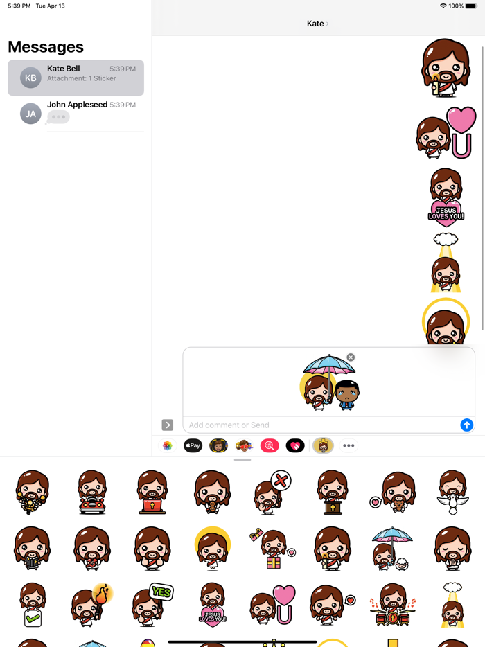 I Love Jesus Stickers