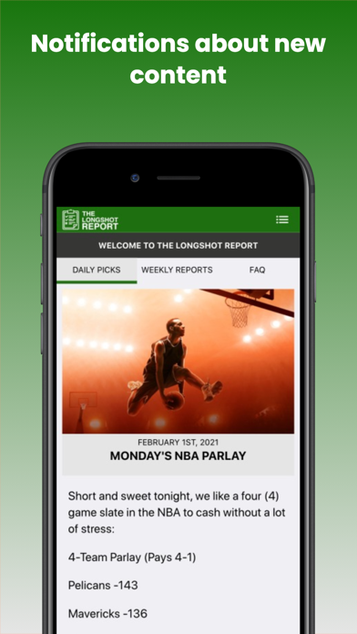 Longshot Report Screenshot
