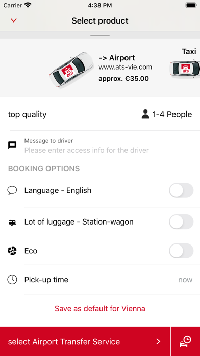 ATS - Airport Transfer Service Screenshot