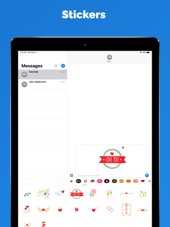 Screenshot #5 pour Autocollants et emoji d'amour