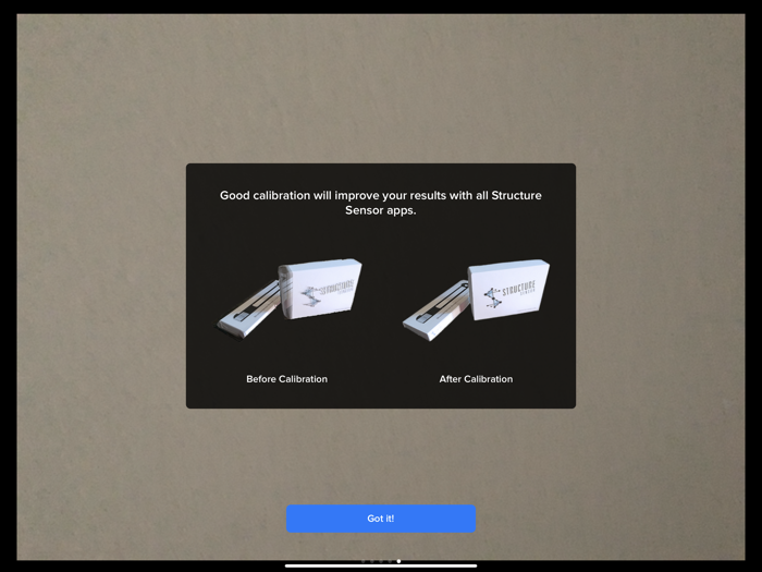Structure Sensor Calibrator