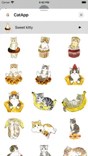 kitty stickers! iphone screenshot 3