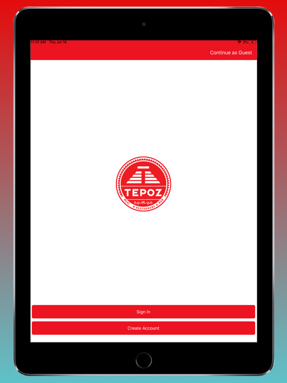 Tepoz Oak Grove iPad screenshot 1 - Food & Drink app