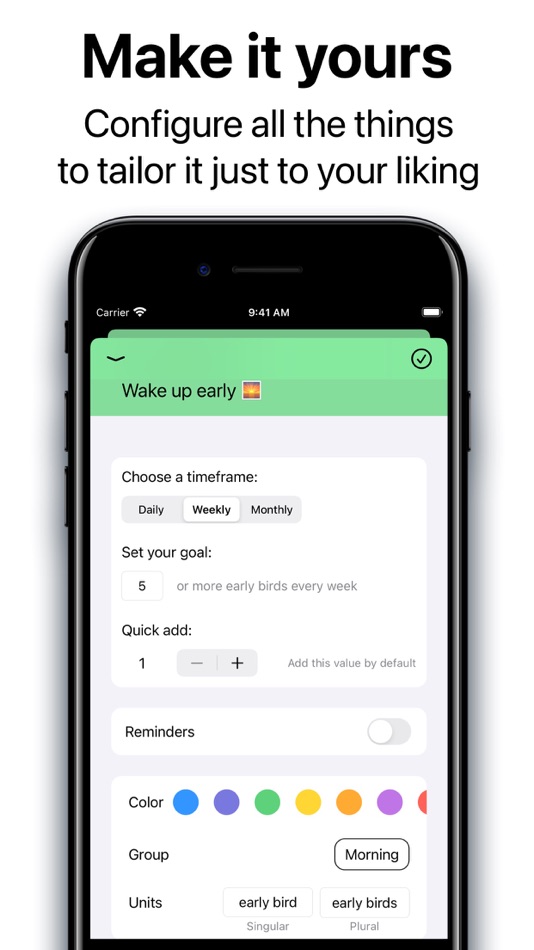 #4. Leap Habits - Habit Tracker (iOS) Podle: Benedict Bartsch