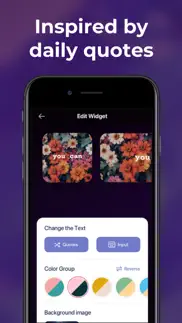 quote widget-edit home screen iphone screenshot 2